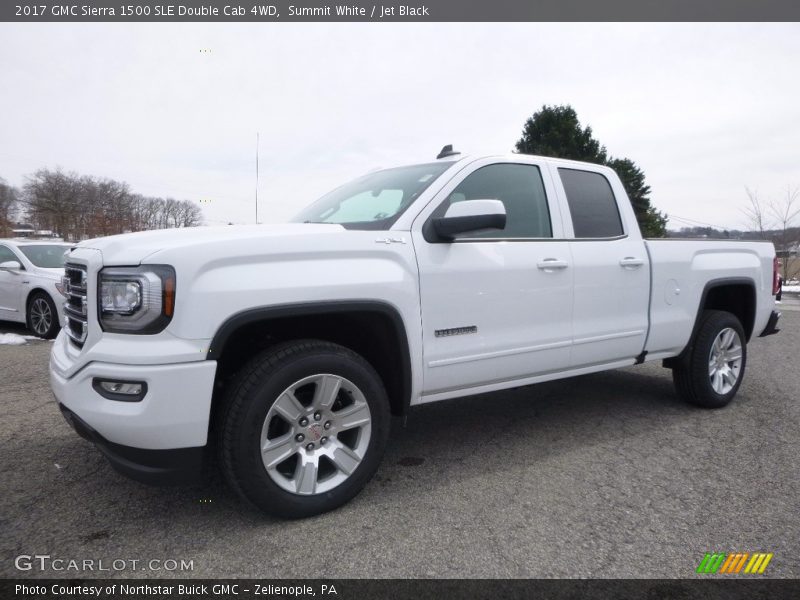 Summit White / Jet Black 2017 GMC Sierra 1500 SLE Double Cab 4WD