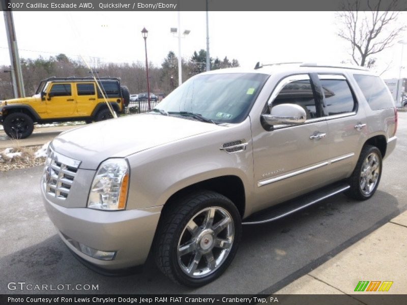 Quicksilver / Ebony/Ebony 2007 Cadillac Escalade AWD