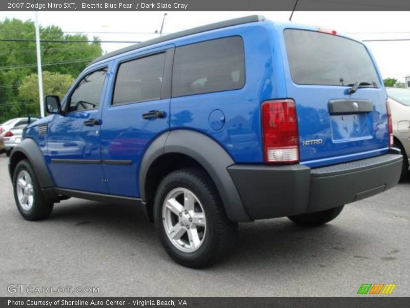 Electric Blue Pearl / Dark Slate Gray 2007 Dodge Nitro SXT