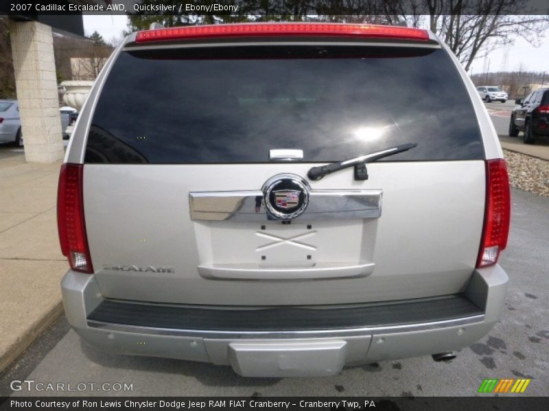 Quicksilver / Ebony/Ebony 2007 Cadillac Escalade AWD