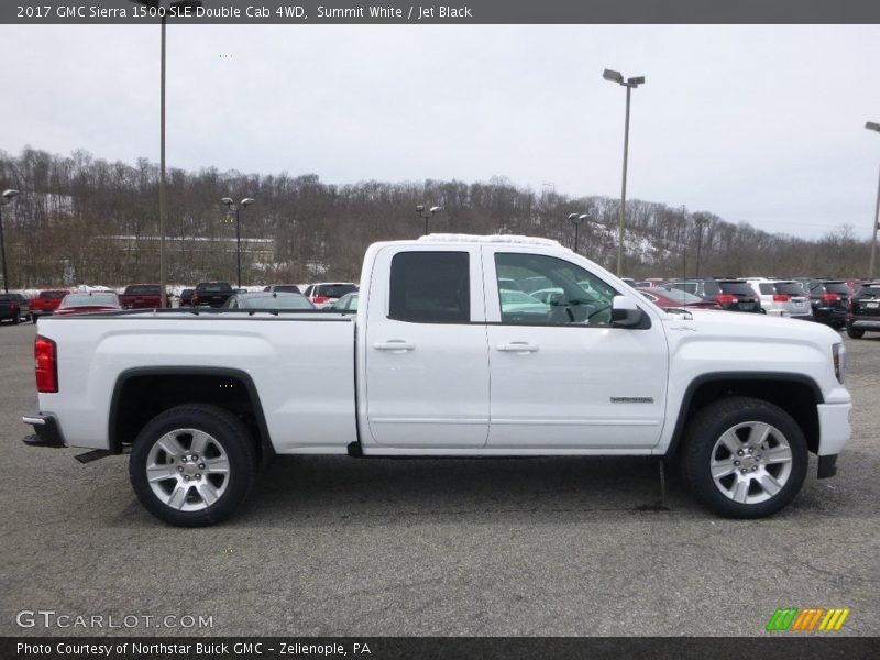 Summit White / Jet Black 2017 GMC Sierra 1500 SLE Double Cab 4WD