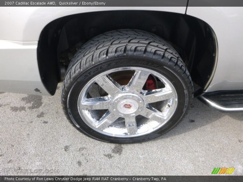 Quicksilver / Ebony/Ebony 2007 Cadillac Escalade AWD