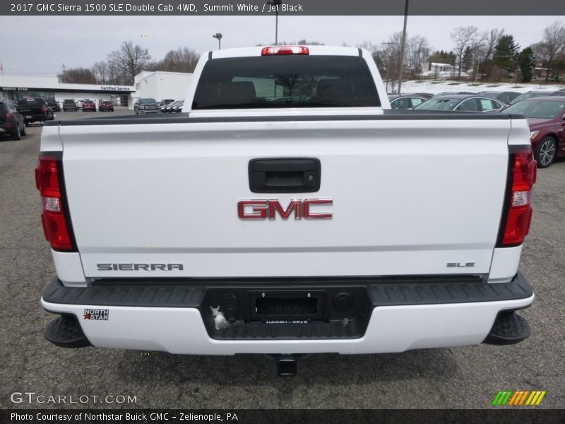 Summit White / Jet Black 2017 GMC Sierra 1500 SLE Double Cab 4WD