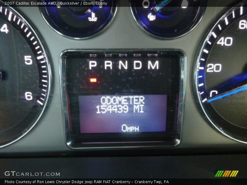 Quicksilver / Ebony/Ebony 2007 Cadillac Escalade AWD