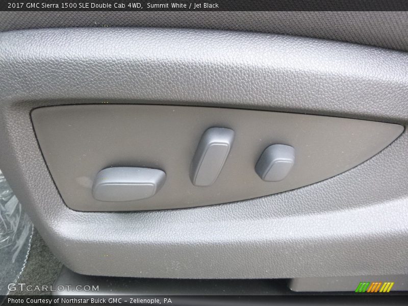 Summit White / Jet Black 2017 GMC Sierra 1500 SLE Double Cab 4WD