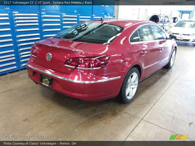 Fortana Red Metallic / Black 2017 Volkswagen CC 2.0T Sport