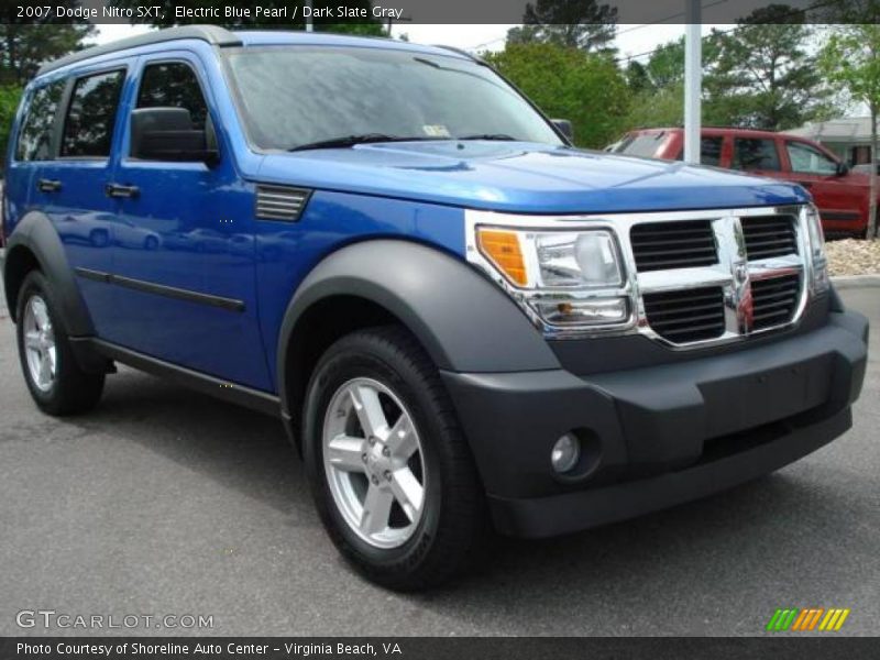 Electric Blue Pearl / Dark Slate Gray 2007 Dodge Nitro SXT