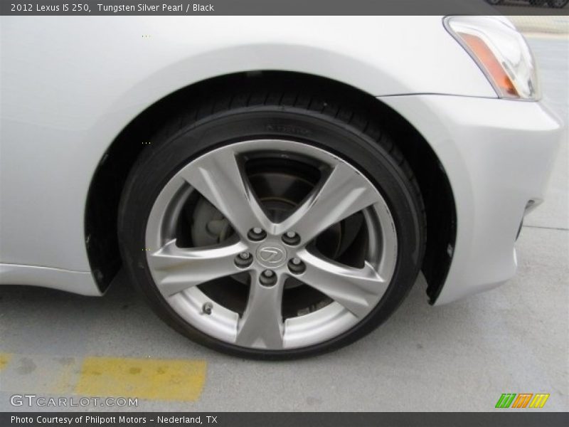 Tungsten Silver Pearl / Black 2012 Lexus IS 250