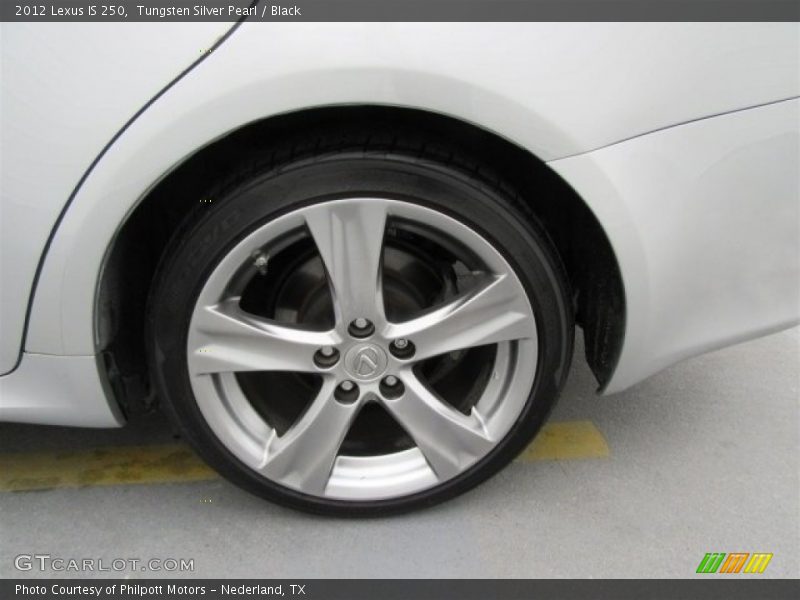 Tungsten Silver Pearl / Black 2012 Lexus IS 250