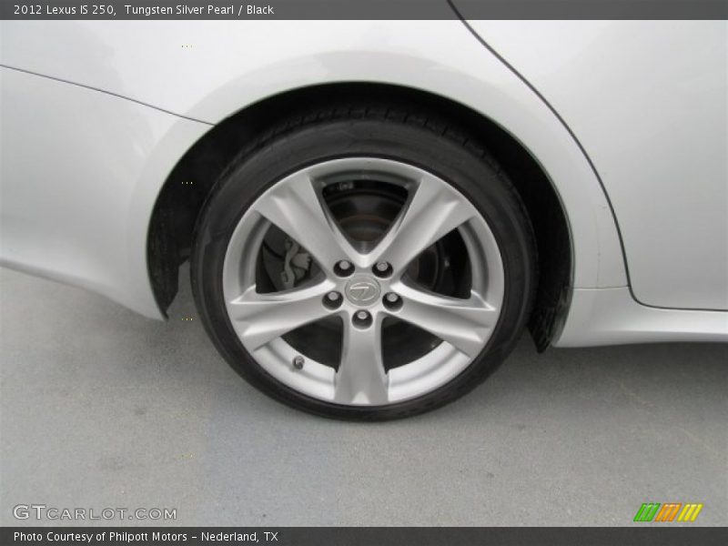 Tungsten Silver Pearl / Black 2012 Lexus IS 250