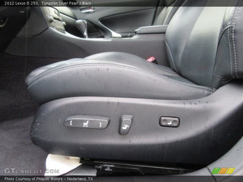 Tungsten Silver Pearl / Black 2012 Lexus IS 250
