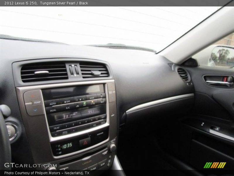 Tungsten Silver Pearl / Black 2012 Lexus IS 250