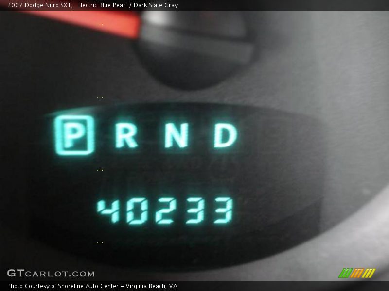 Electric Blue Pearl / Dark Slate Gray 2007 Dodge Nitro SXT