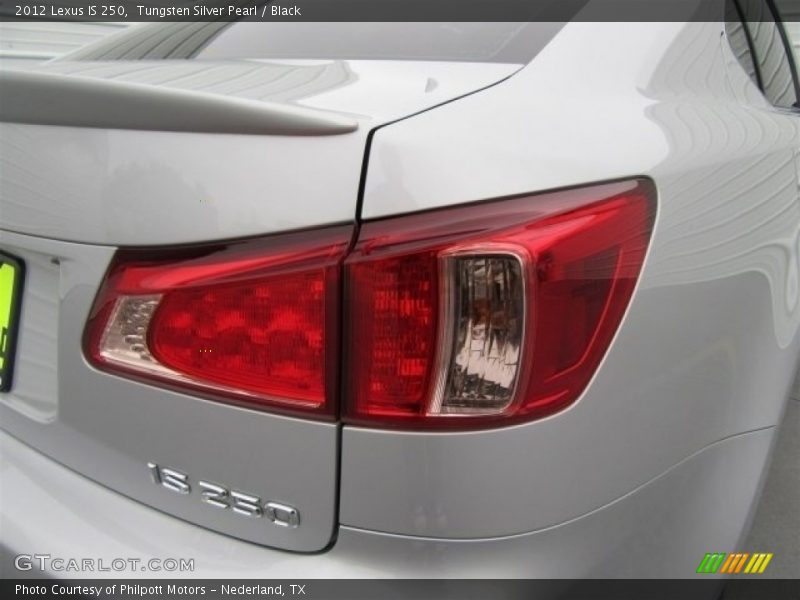 Tungsten Silver Pearl / Black 2012 Lexus IS 250