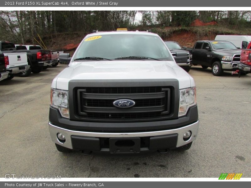 Oxford White / Steel Gray 2013 Ford F150 XL SuperCab 4x4