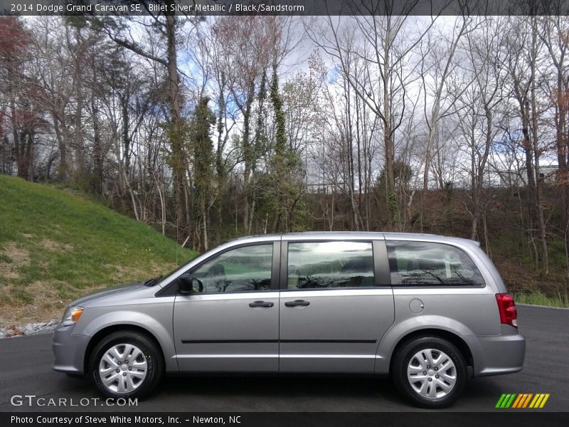 Billet Silver Metallic / Black/Sandstorm 2014 Dodge Grand Caravan SE