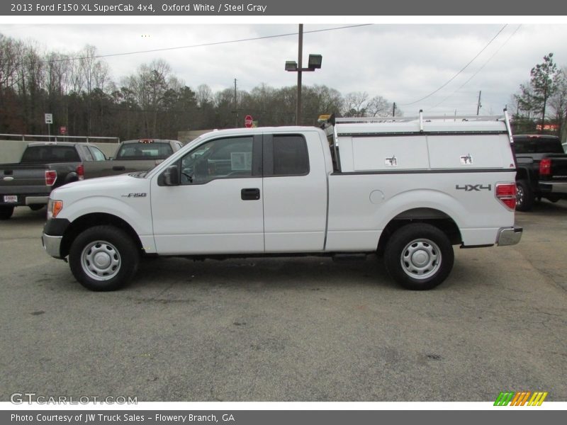 Oxford White / Steel Gray 2013 Ford F150 XL SuperCab 4x4