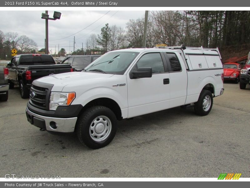 Oxford White / Steel Gray 2013 Ford F150 XL SuperCab 4x4