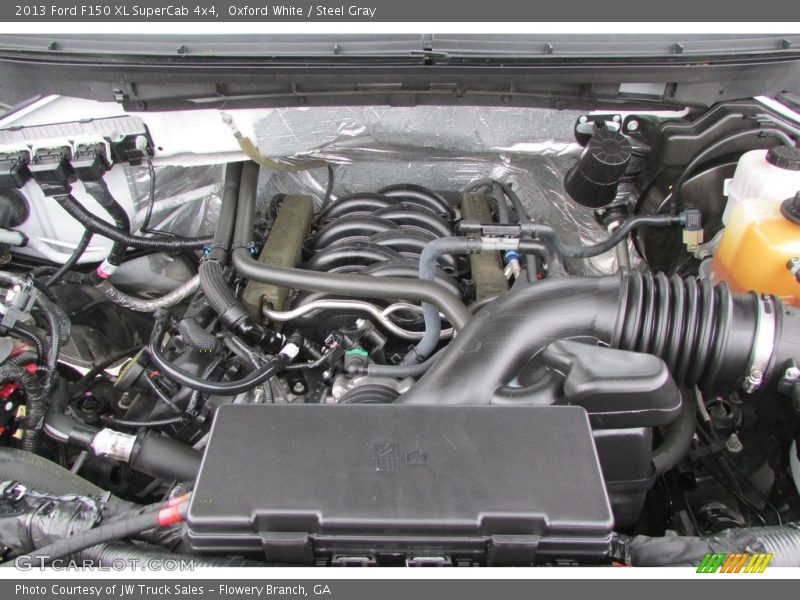 Oxford White / Steel Gray 2013 Ford F150 XL SuperCab 4x4