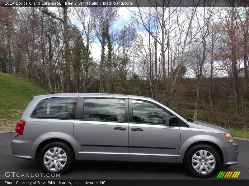 Billet Silver Metallic / Black/Sandstorm 2014 Dodge Grand Caravan SE