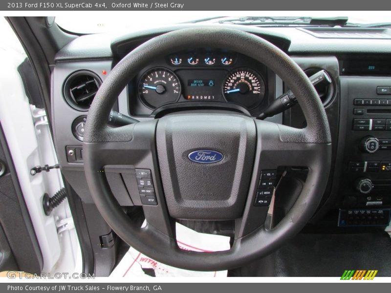 Oxford White / Steel Gray 2013 Ford F150 XL SuperCab 4x4