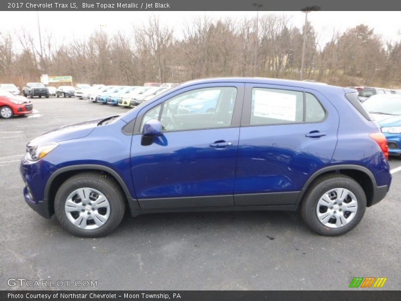 Blue Topaz Metallic / Jet Black 2017 Chevrolet Trax LS