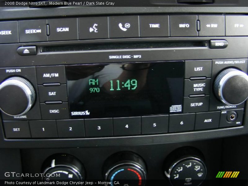 Modern Blue Pearl / Dark Slate Gray 2008 Dodge Nitro SXT