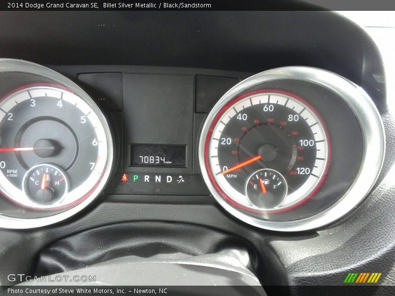 Billet Silver Metallic / Black/Sandstorm 2014 Dodge Grand Caravan SE