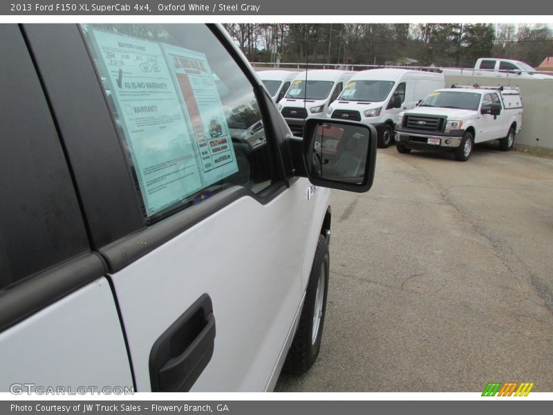 Oxford White / Steel Gray 2013 Ford F150 XL SuperCab 4x4