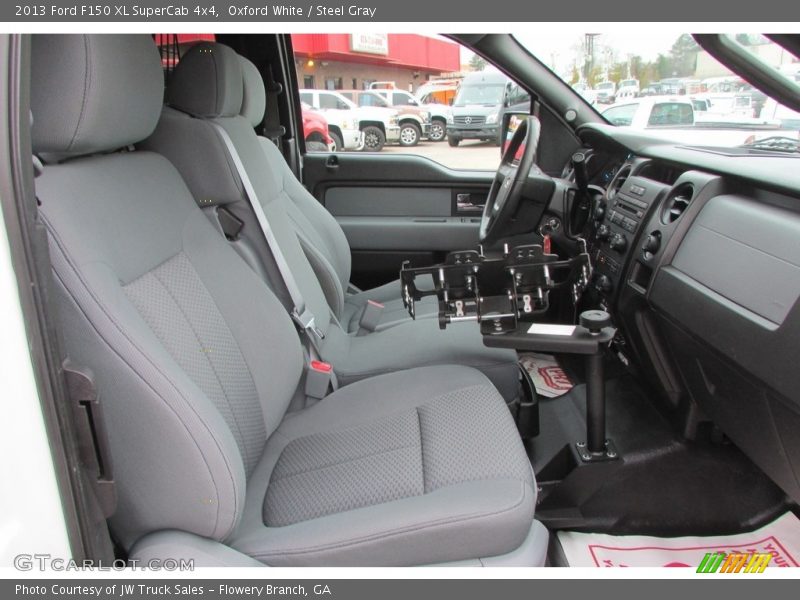 Oxford White / Steel Gray 2013 Ford F150 XL SuperCab 4x4