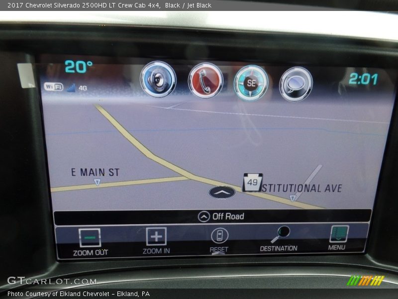 Black / Jet Black 2017 Chevrolet Silverado 2500HD LT Crew Cab 4x4