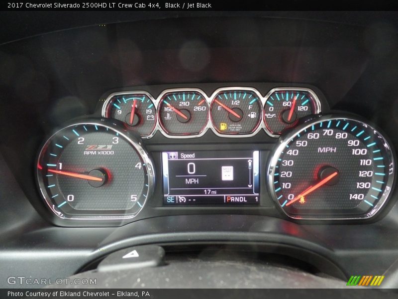 Black / Jet Black 2017 Chevrolet Silverado 2500HD LT Crew Cab 4x4