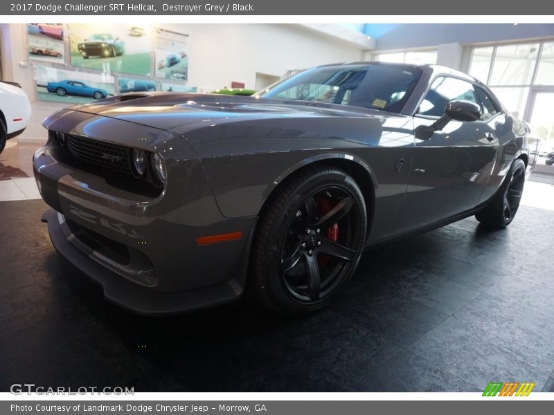Destroyer Grey / Black 2017 Dodge Challenger SRT Hellcat