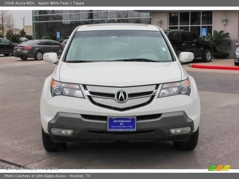 Aspen White Pearl / Taupe 2008 Acura MDX