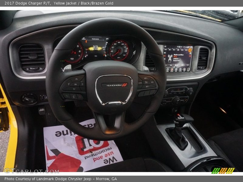 Yellow Jacket / Black/Brazen Gold 2017 Dodge Charger R/T
