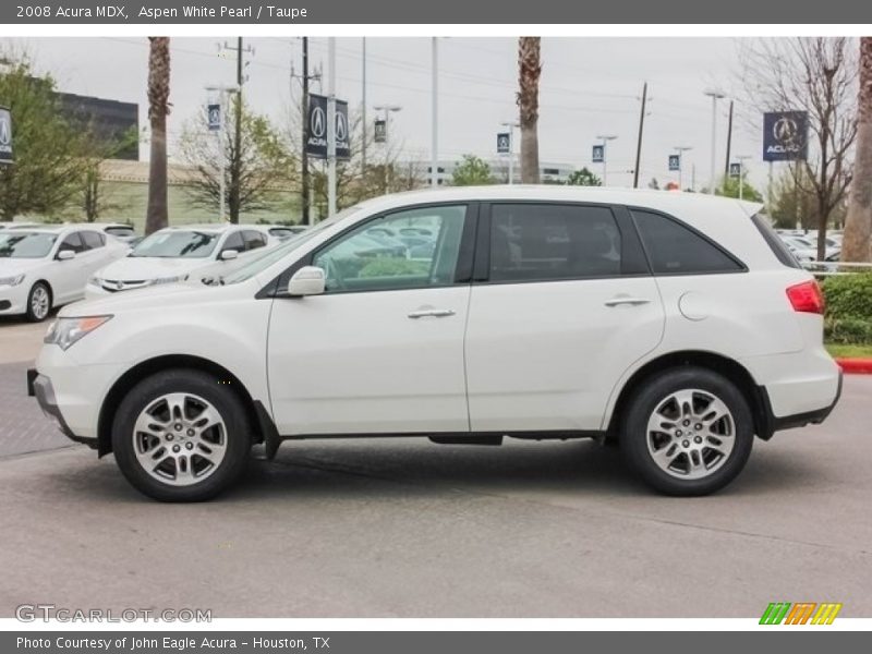 Aspen White Pearl / Taupe 2008 Acura MDX