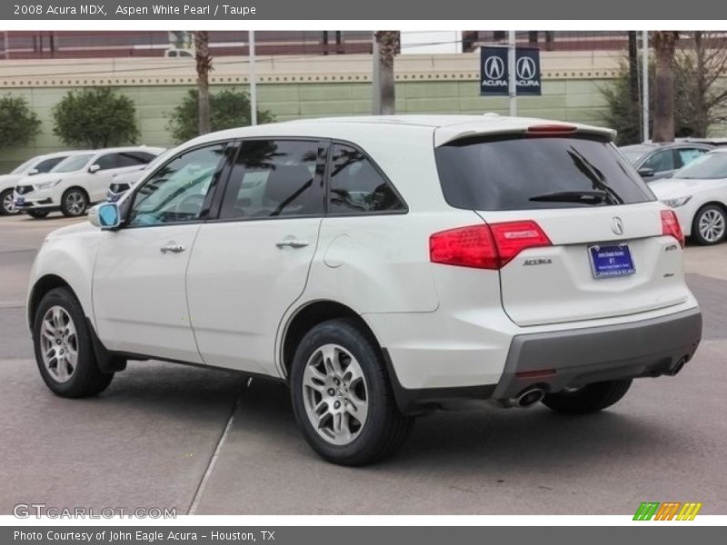 Aspen White Pearl / Taupe 2008 Acura MDX