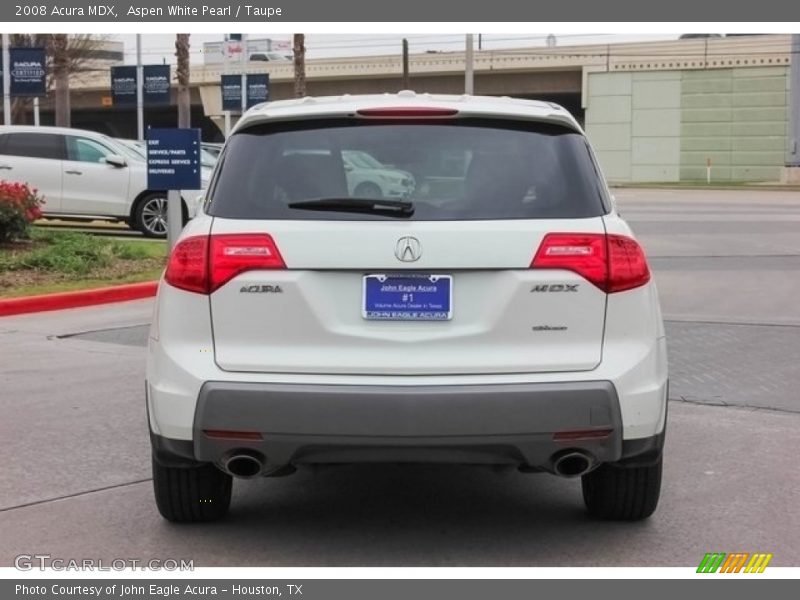 Aspen White Pearl / Taupe 2008 Acura MDX