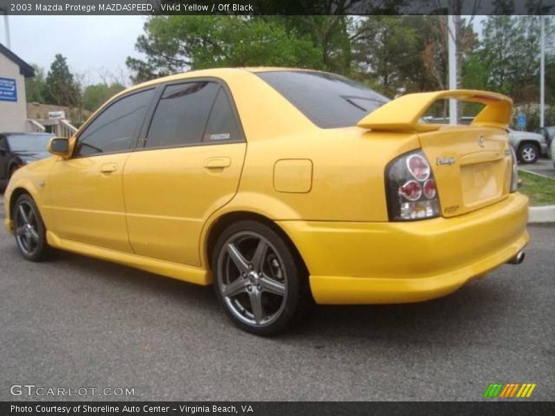 Vivid Yellow / Off Black 2003 Mazda Protege MAZDASPEED