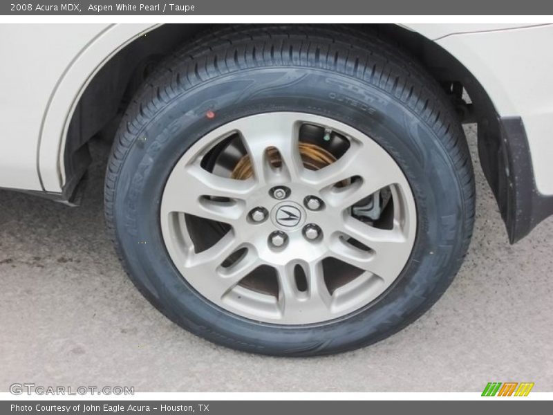 Aspen White Pearl / Taupe 2008 Acura MDX