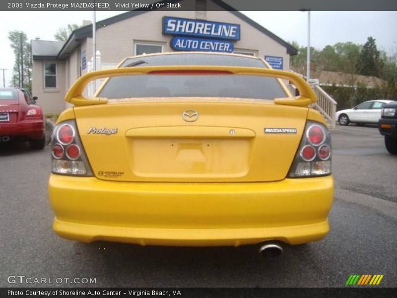 Vivid Yellow / Off Black 2003 Mazda Protege MAZDASPEED
