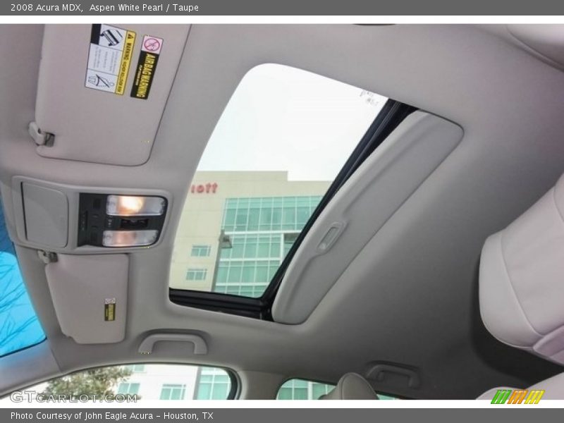 Aspen White Pearl / Taupe 2008 Acura MDX
