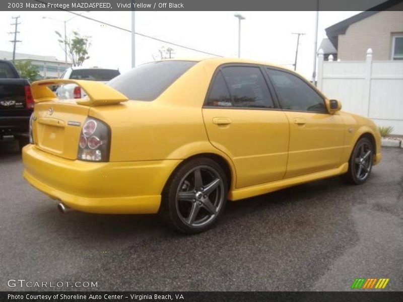 Vivid Yellow / Off Black 2003 Mazda Protege MAZDASPEED
