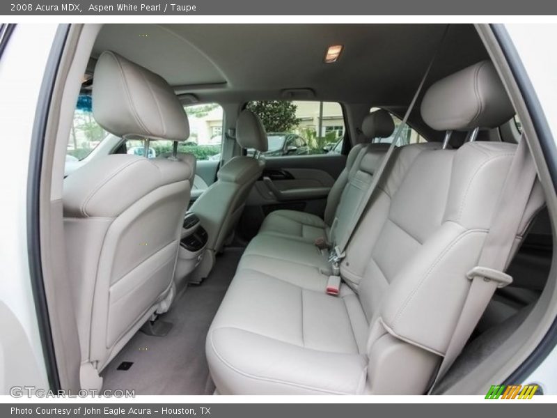 Aspen White Pearl / Taupe 2008 Acura MDX