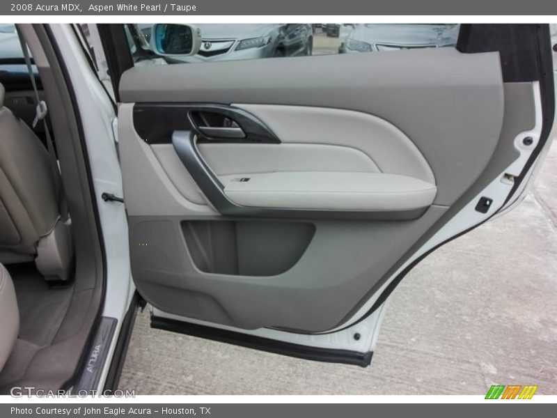 Aspen White Pearl / Taupe 2008 Acura MDX