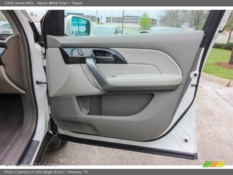 Aspen White Pearl / Taupe 2008 Acura MDX