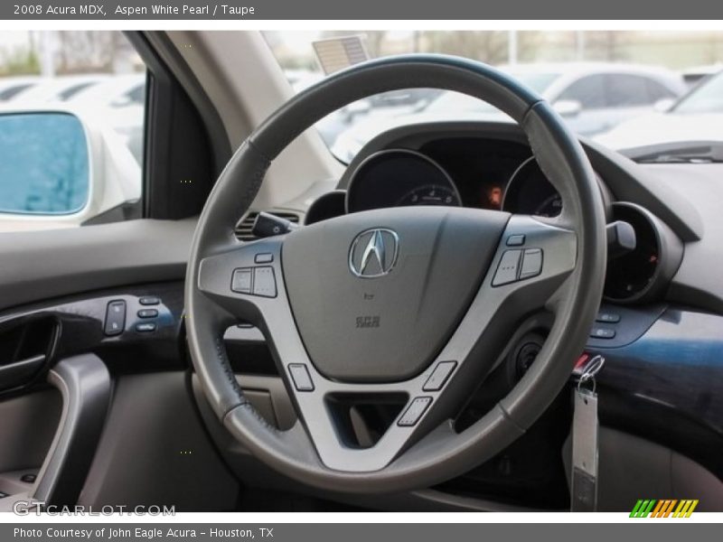 Aspen White Pearl / Taupe 2008 Acura MDX