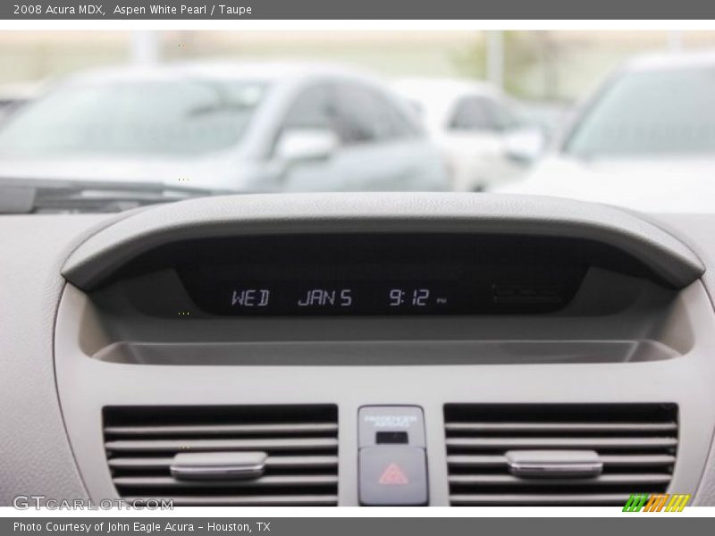 Aspen White Pearl / Taupe 2008 Acura MDX