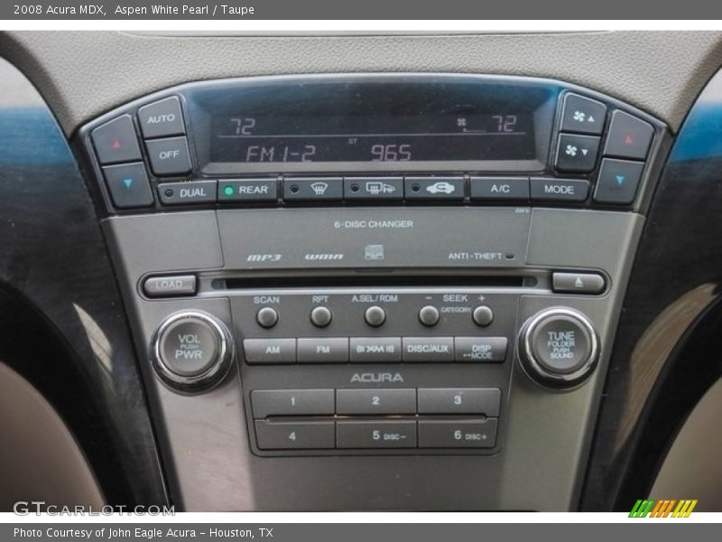 Aspen White Pearl / Taupe 2008 Acura MDX