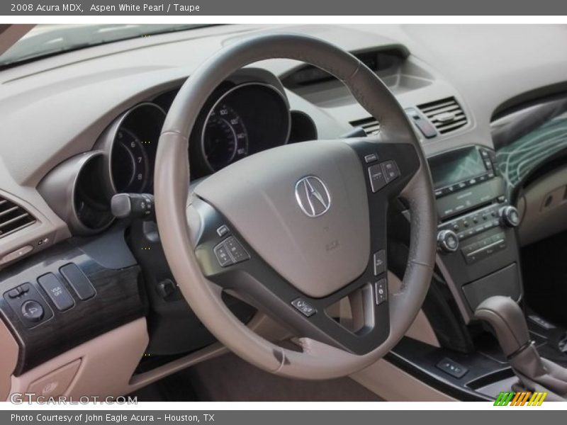 Aspen White Pearl / Taupe 2008 Acura MDX